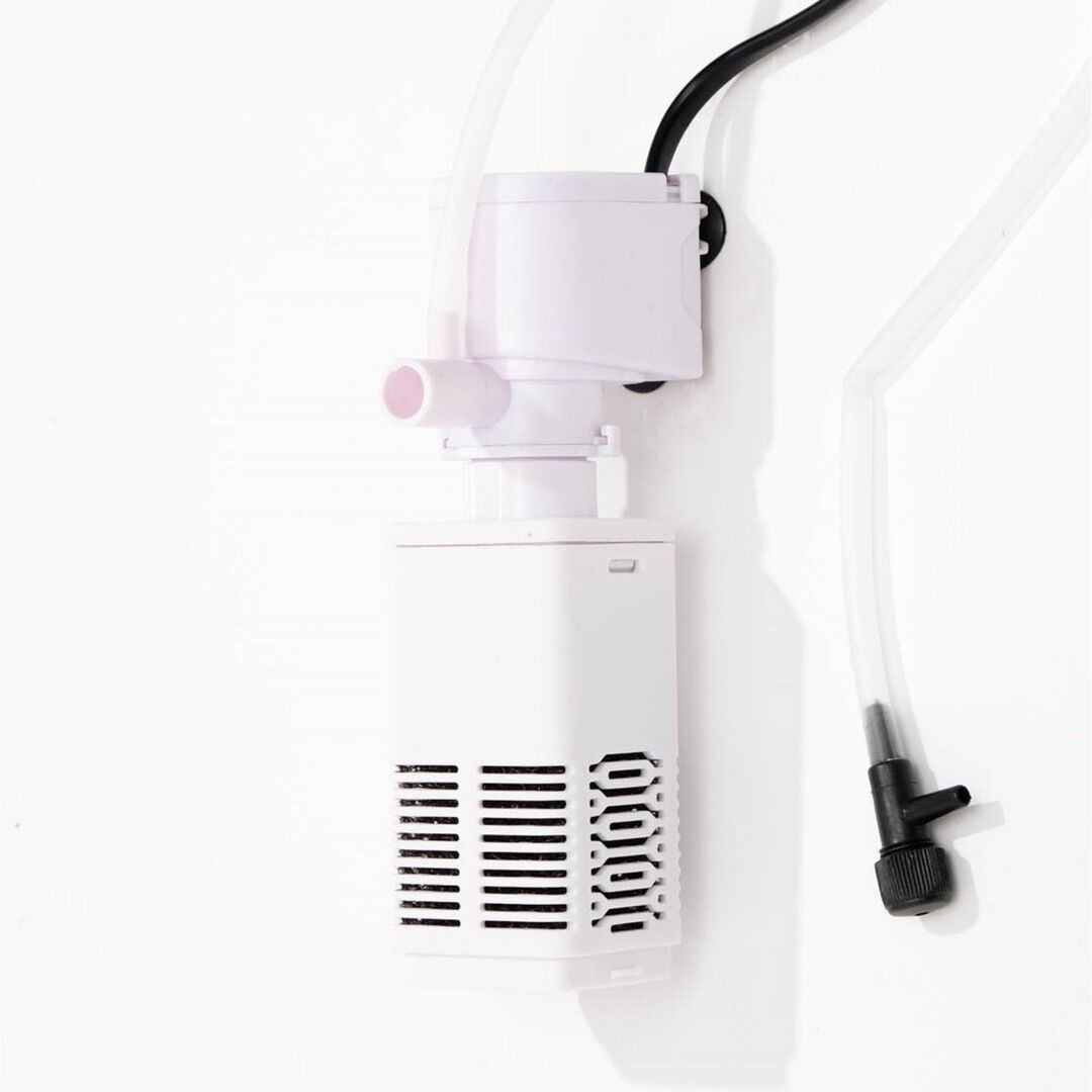 Jingye 400F Siyah Beyaz Köşeli Akvaryum İç Filtre 4W 400L/H