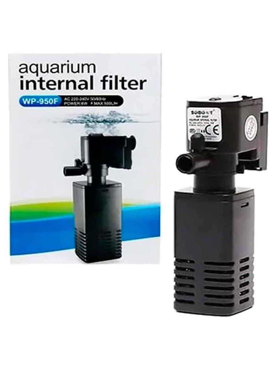 Sobo Siyah Akvaryum İç Filtre 6W 500L/H